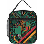 Zambia Victoria Falls Lunch Bag Indigenous Wild Animal Skins Tribal Patchwork