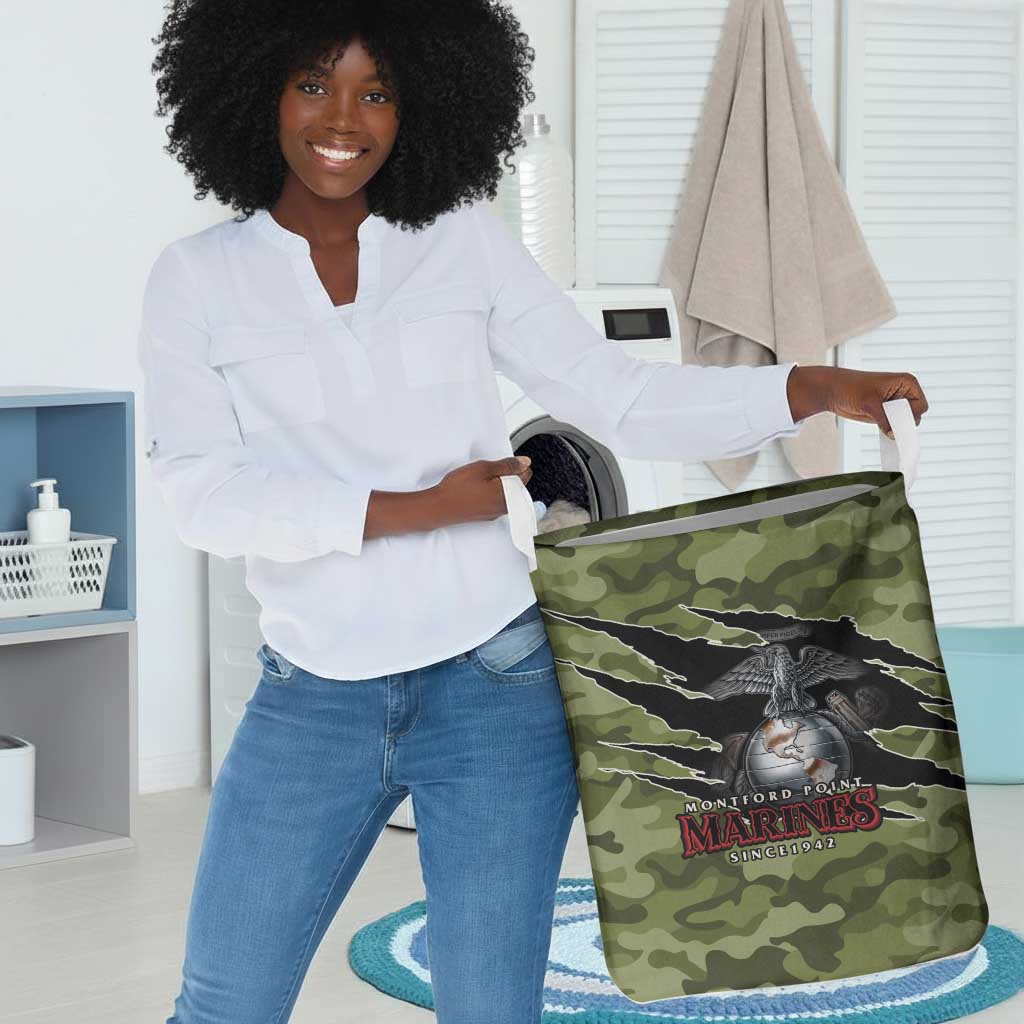 Montford Point Marines Laundry Basket African American Breaking Barriers 1942