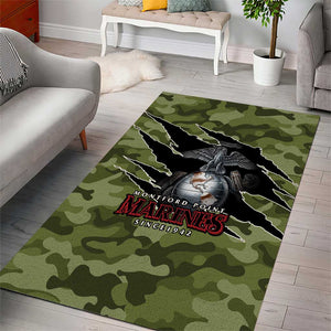 Montford Point Marines Area Rug African American Breaking Barriers 1942