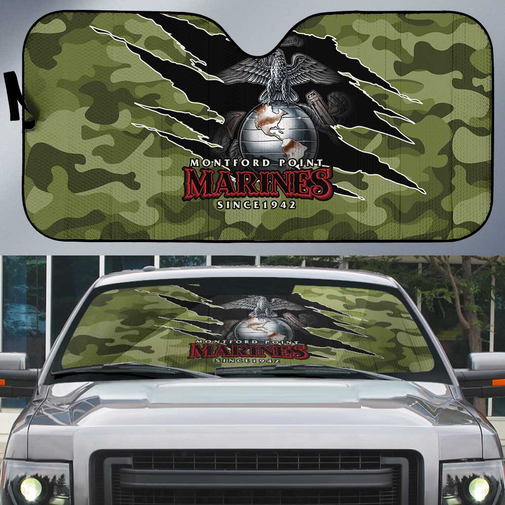 Montford Point Marines Auto Sun Shade African American Breaking Barriers 1942