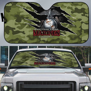 Montford Point Marines Auto Sun Shade African American Breaking Barriers 1942
