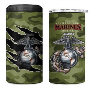 Montford Point Marines 4 in 1 Can Cooler Tumbler African American Breaking Barriers 1942