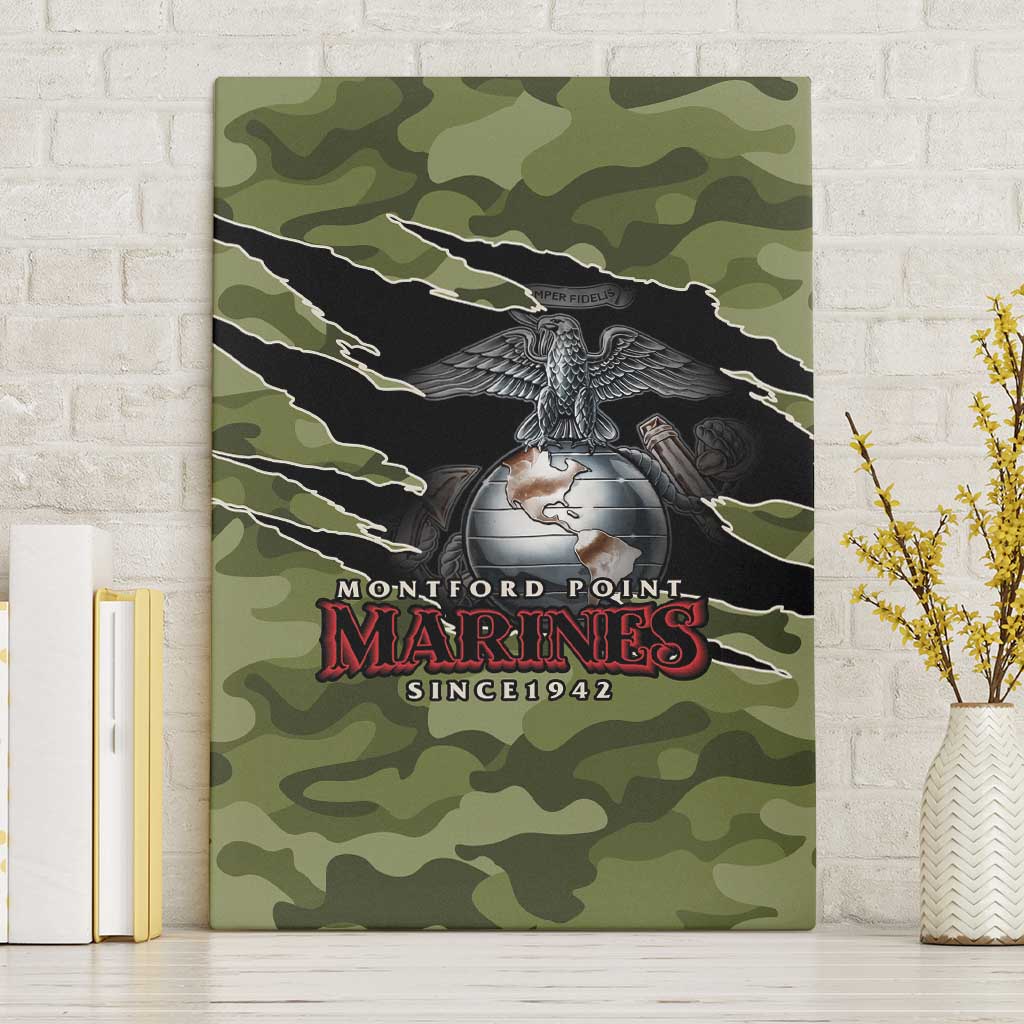 Montford Point Marines Canvas Wall Art African American Breaking Barriers 1942