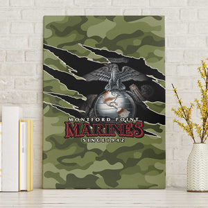 Montford Point Marines Canvas Wall Art African American Breaking Barriers 1942