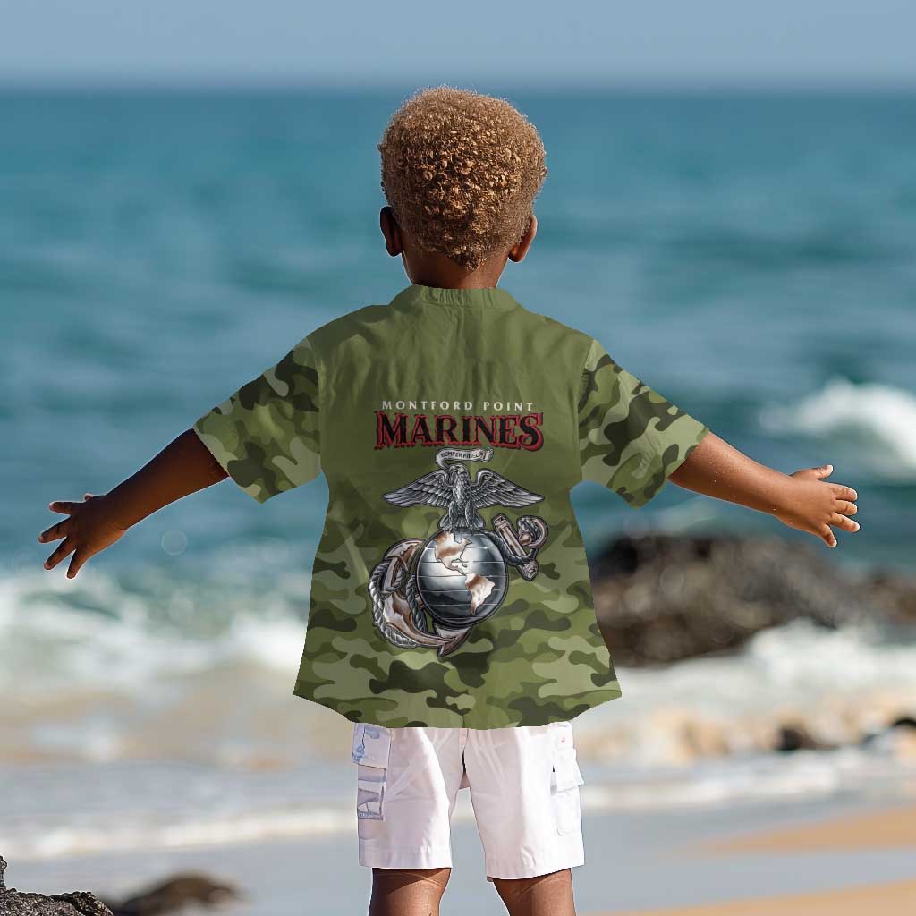 Montford Point Marines Kid Hawaiian Shirt African American Breaking Barriers 1942
