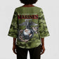 Montford Point Marines Kimono Sleeve Blouse African American Breaking Barriers 1942