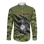 Montford Point Marines Long Sleeve Button Shirt African American Breaking Barriers 1942
