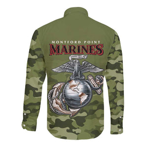 Montford Point Marines Long Sleeve Button Shirt African American Breaking Barriers 1942