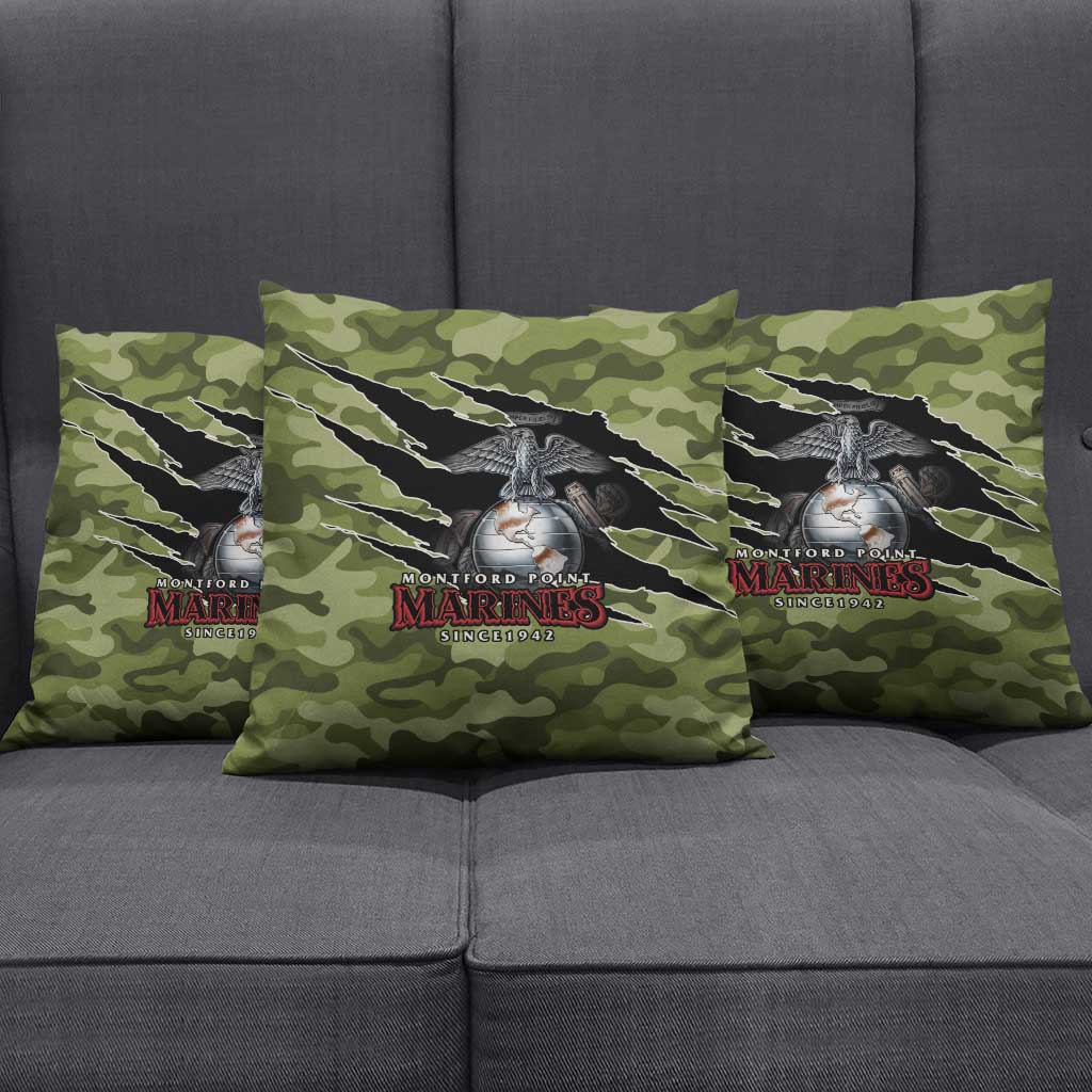 Montford Point Marines Pillow Cover African American Breaking Barriers 1942