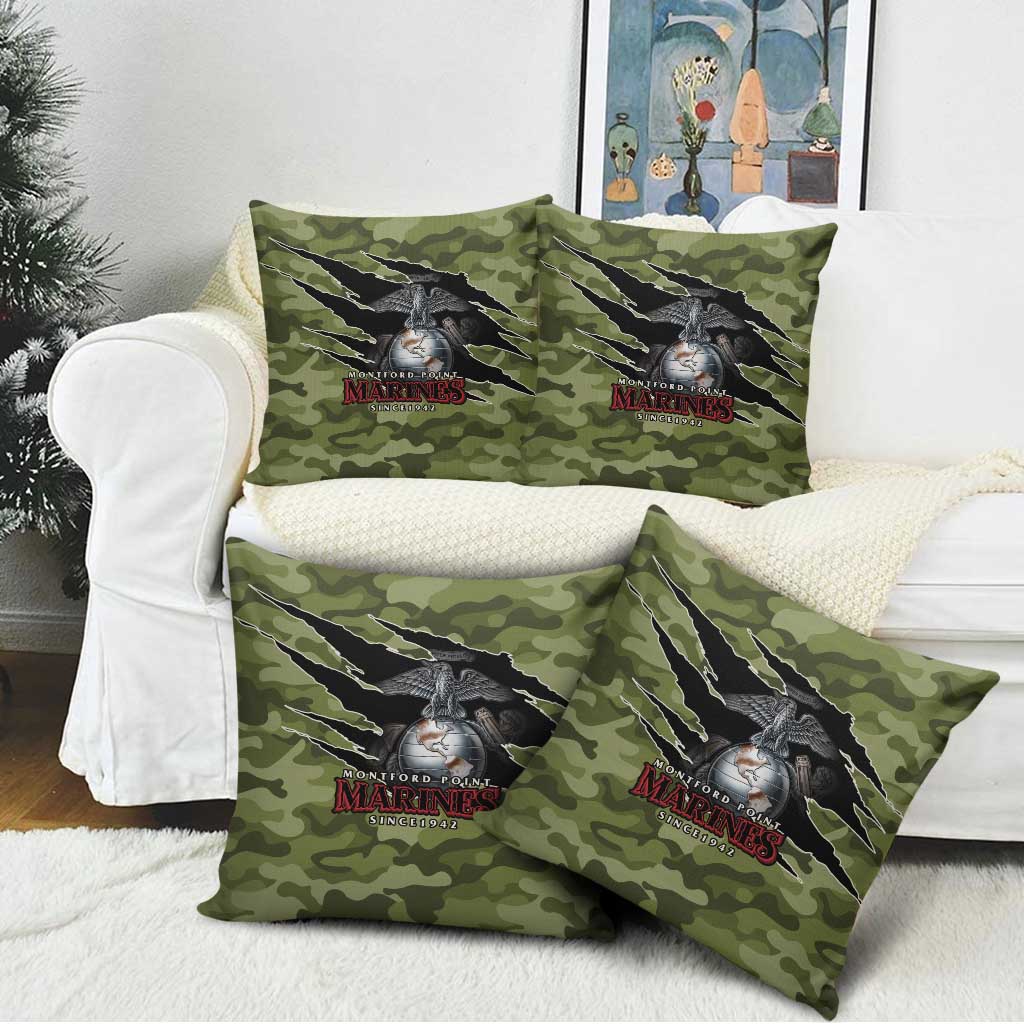 Montford Point Marines Pillow Cover African American Breaking Barriers 1942