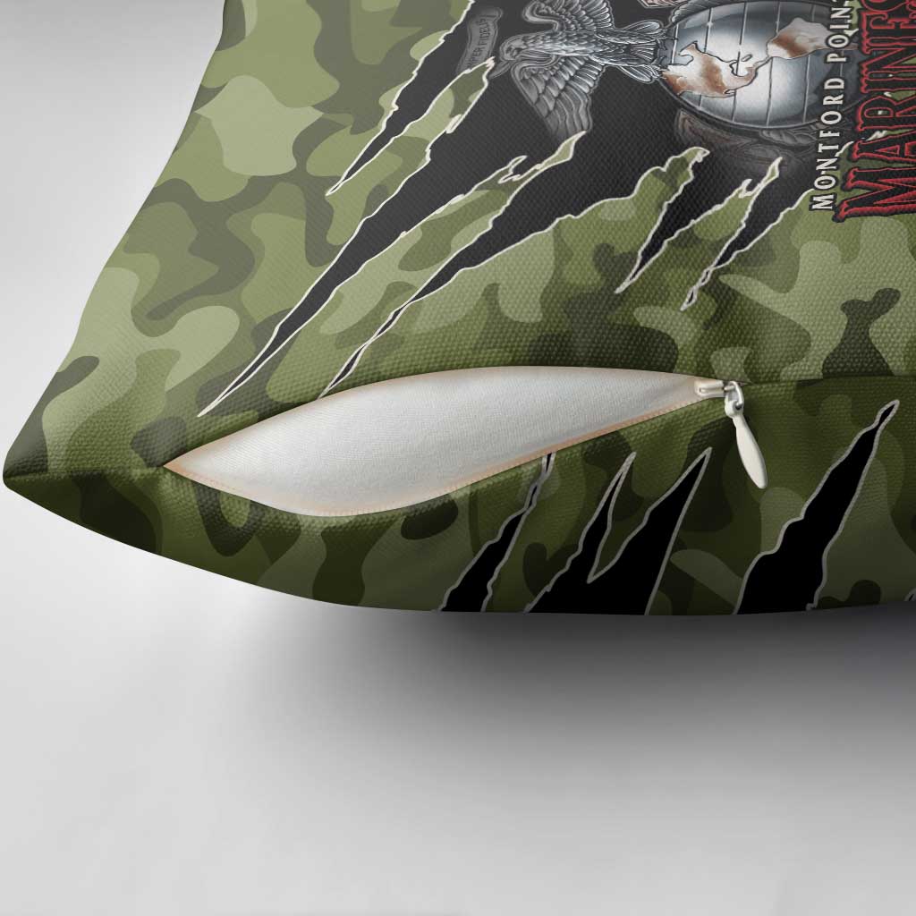 Montford Point Marines Pillow Cover African American Breaking Barriers 1942