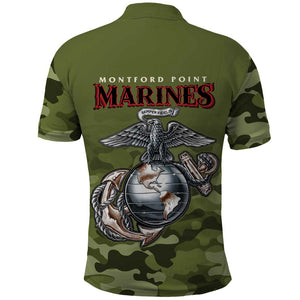 Montford Point Marines Polo Shirt African American Breaking Barriers 1942