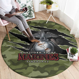 Montford Point Marines Round Carpet African American Breaking Barriers 1942