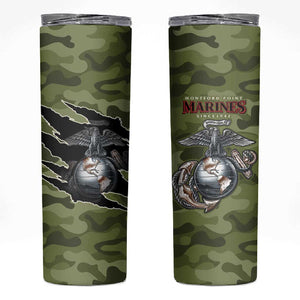Montford Point Marines Skinny Tumbler African American Breaking Barriers 1942