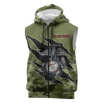 Montford Point Marines Sleeveless Zip Hoodie African American Breaking Barriers 1942