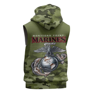 Montford Point Marines Sleeveless Zip Hoodie African American Breaking Barriers 1942