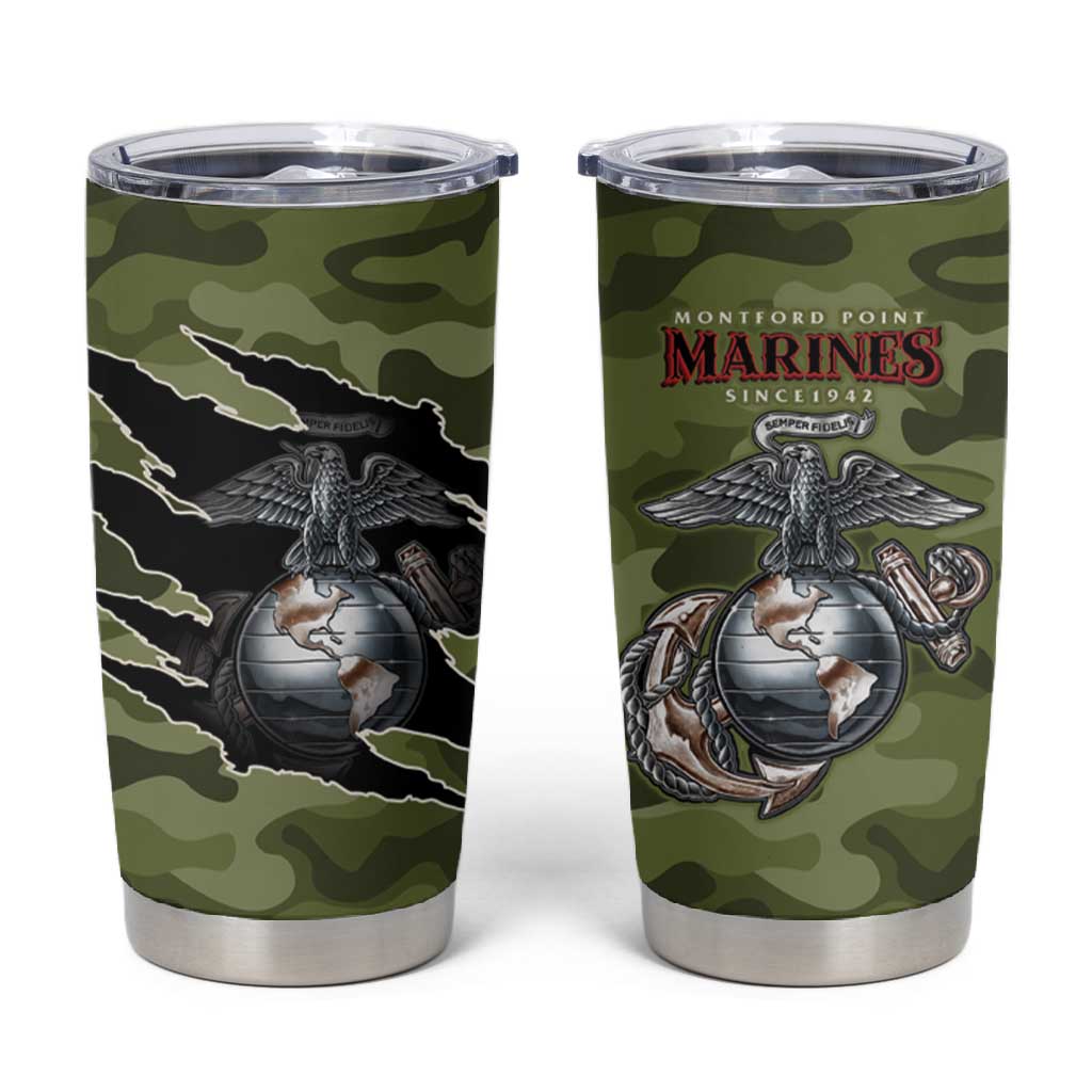 Montford Point Marines Tumbler Cup African American Breaking Barriers 1942