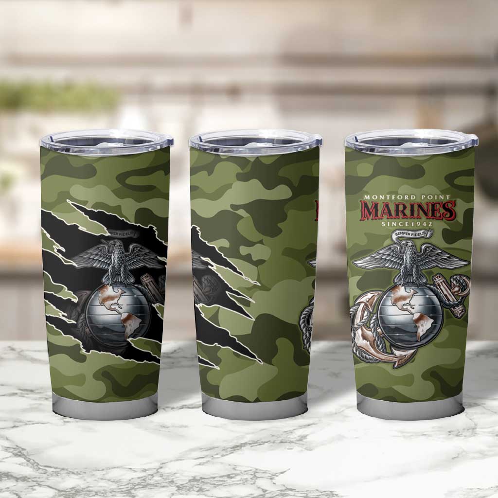 Montford Point Marines Tumbler Cup African American Breaking Barriers 1942