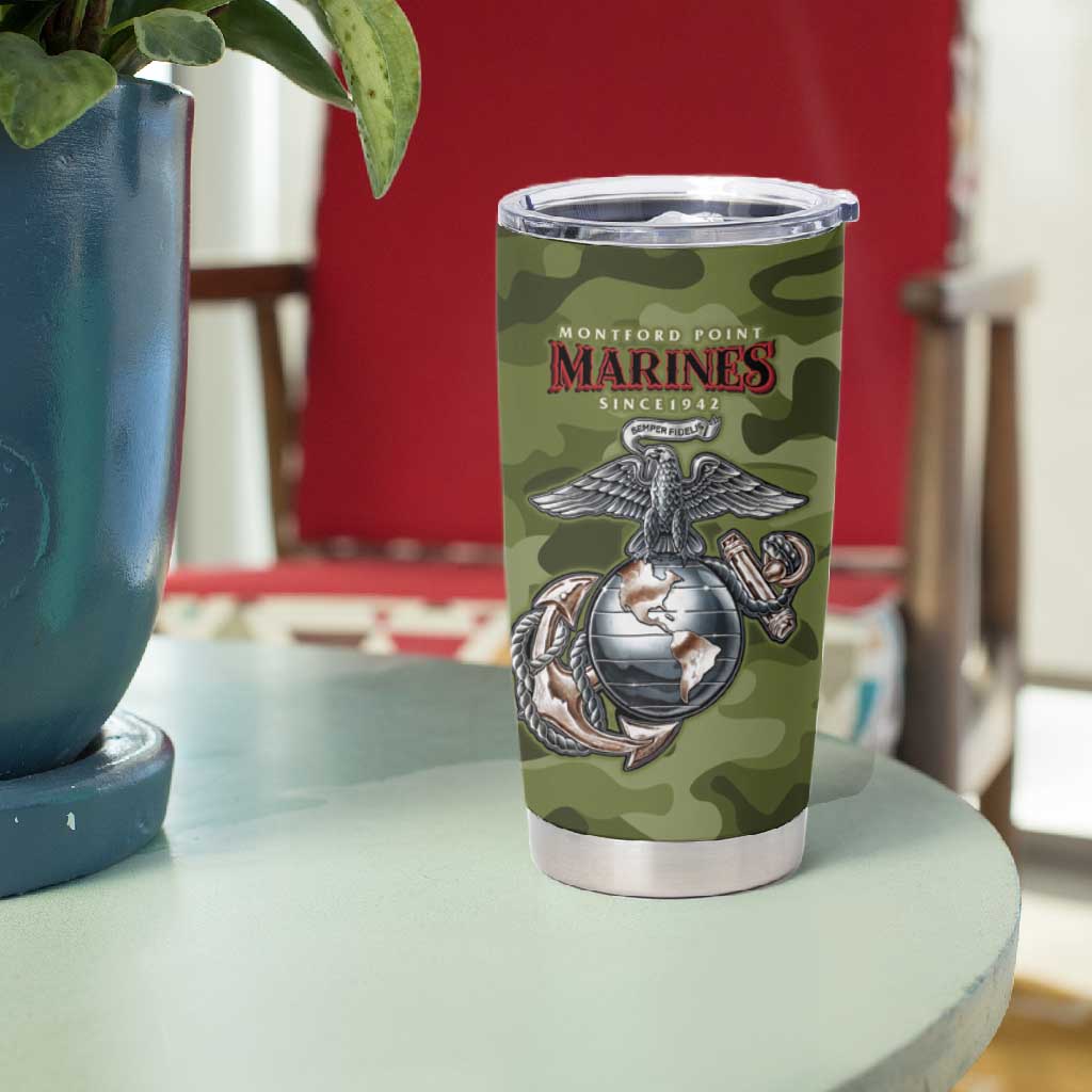 Montford Point Marines Tumbler Cup African American Breaking Barriers 1942