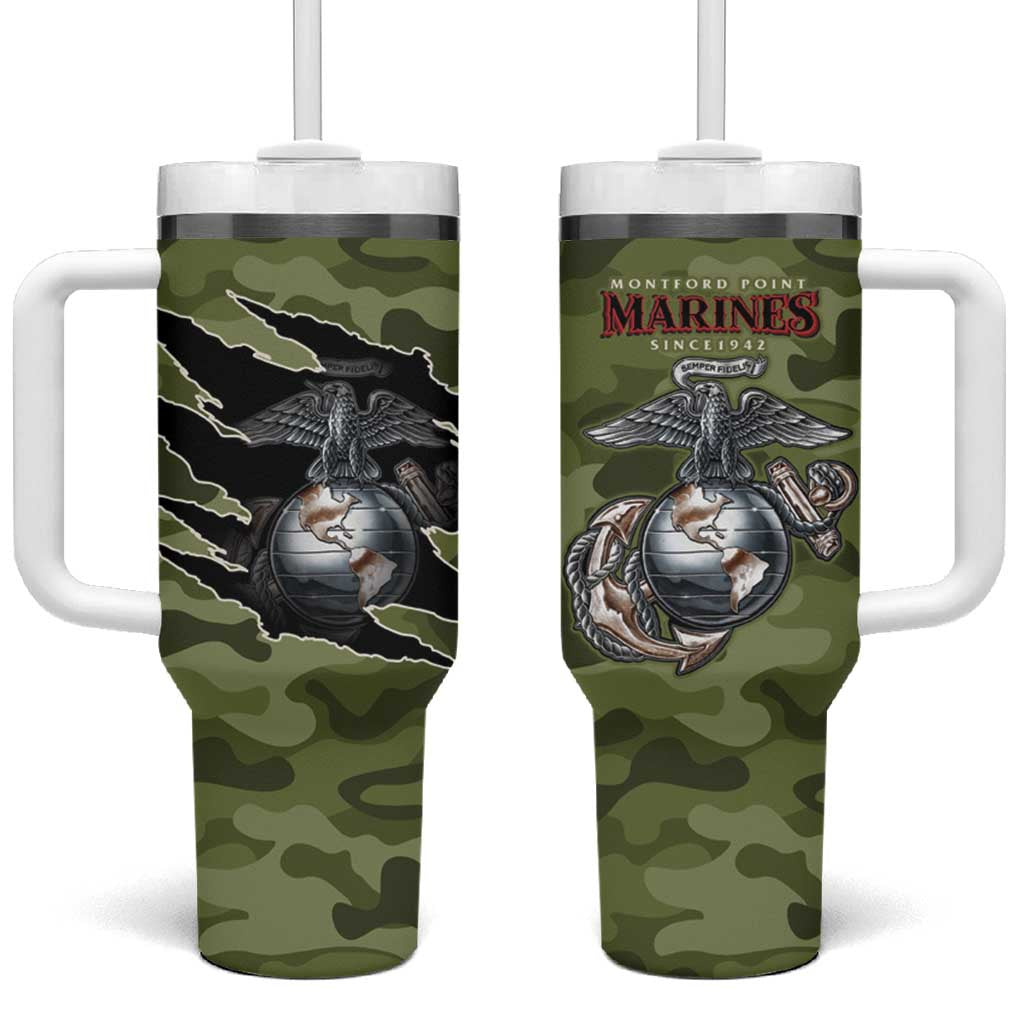 Montford Point Marines Tumbler With Handle African American Breaking Barriers 1942
