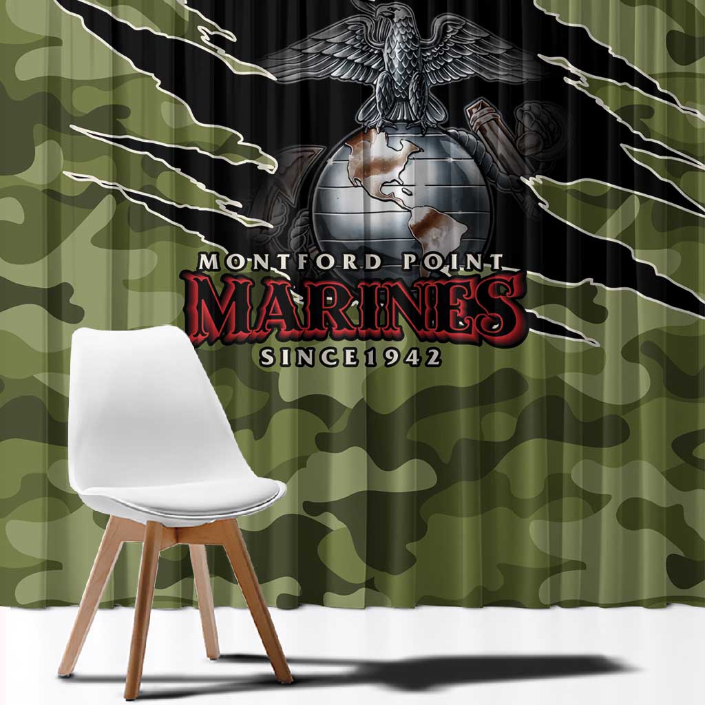 Montford Point Marines Window Curtain African American Breaking Barriers 1942