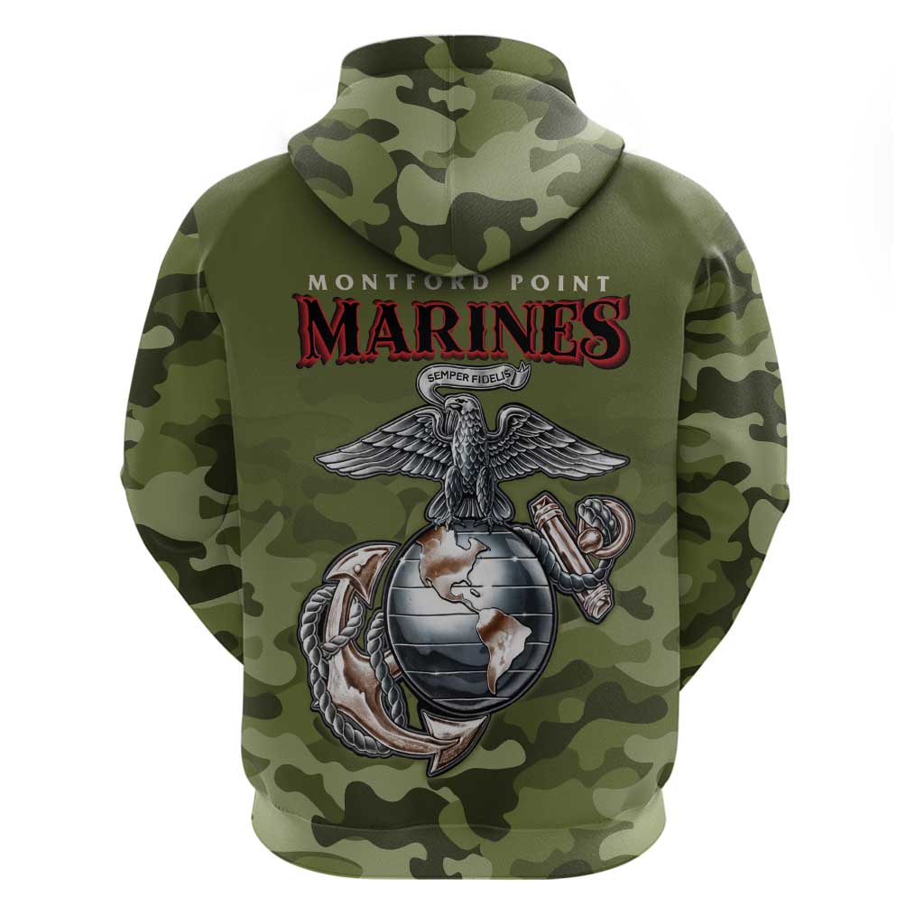 Montford Point Marines Zip Hoodie African American Breaking Barriers 1942