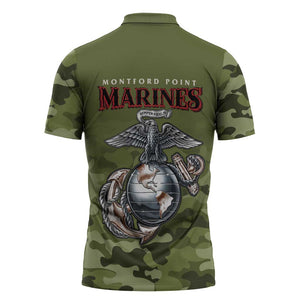 Montford Point Marines Zipper Polo Shirt African American Breaking Barriers 1942
