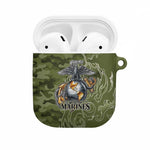 Montford Point Marines AirPods Case Flame Fire Military Green Camo