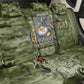 Montford Point Marines Back Car Seat Cover Flame Fire Military Green Camo