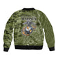Montford Point Marines Bomber Jacket Flame Fire Military Green Camo