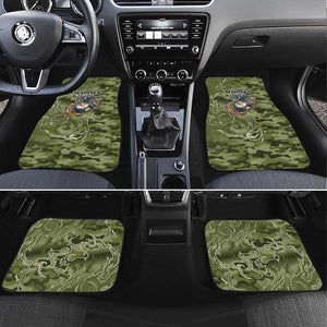 Montford Point Marines Car Mats Flame Fire Military Green Camo