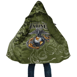Montford Point Marines Cloak Flame Fire Military Green Camo