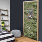 Montford Point Marines Door Cover Flame Fire Military Green Camo