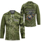 Montford Point Marines Hockey Jersey Flame Fire Military Green Camo