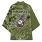 Montford Point Marines Kimono Flame Fire Military Green Camo