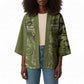 Montford Point Marines Kimono Flame Fire Military Green Camo