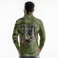 Montford Point Marines Long Sleeve Polo Shirt Flame Fire Military Green Camo