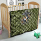 Montford Point Marines Quilt Flame Fire Military Green Camo