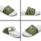 Montford Point Marines Slide Sandals Flame Fire Military Green Camo