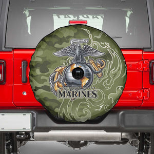 Montford Point Marines Spare Tire Cover Flame Fire Military Green Camo