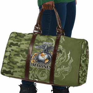 Montford Point Marines Travel Bag Flame Fire Military Green Camo