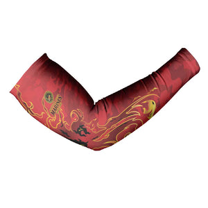 Montford Point Marines Arm Sleeves Flame Fire Military Red Camo