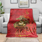 Montford Point Marines Blanket Flame Fire Military Red Camo