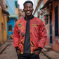 Montford Point Marines Bomber Jacket Flame Fire Military Red Camo