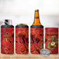 Montford Point Marines 4 in 1 Can Cooler Tumbler Flame Fire Military Red Camo