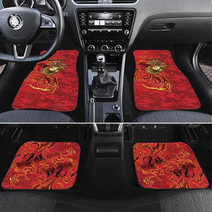 Montford Point Marines Car Mats Flame Fire Military Red Camo