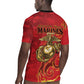 Montford Point Marines Rugby Jersey Flame Fire Military Red Camo