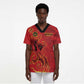 Montford Point Marines Scrub Top Flame Fire Military Red Camo