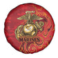 Montford Point Marines Spare Tire Cover Flame Fire Military Red Camo