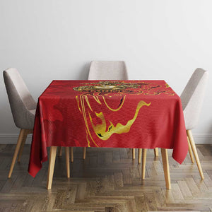 Montford Point Marines Tablecloth Flame Fire Military Red Camo
